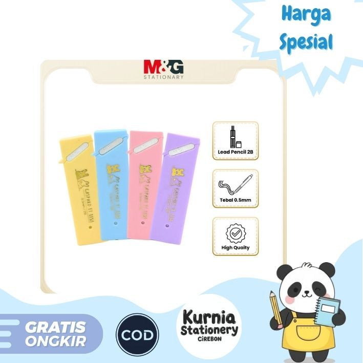 

M&G Refill Pencil Mechanic Gaspard et Lisa / Isi Pensil Mekanik 2B Tip 0.5 mm QSL-37471 Warna Pastel