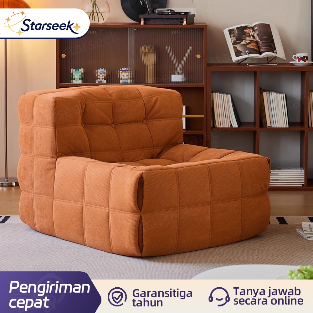 Sofa Wafel/Sofa Minimalis/Sofa Single/Sofa Santai/Sofa Kamar/Sofa Kecil Aesthetic Cafe/Sofa Empuk