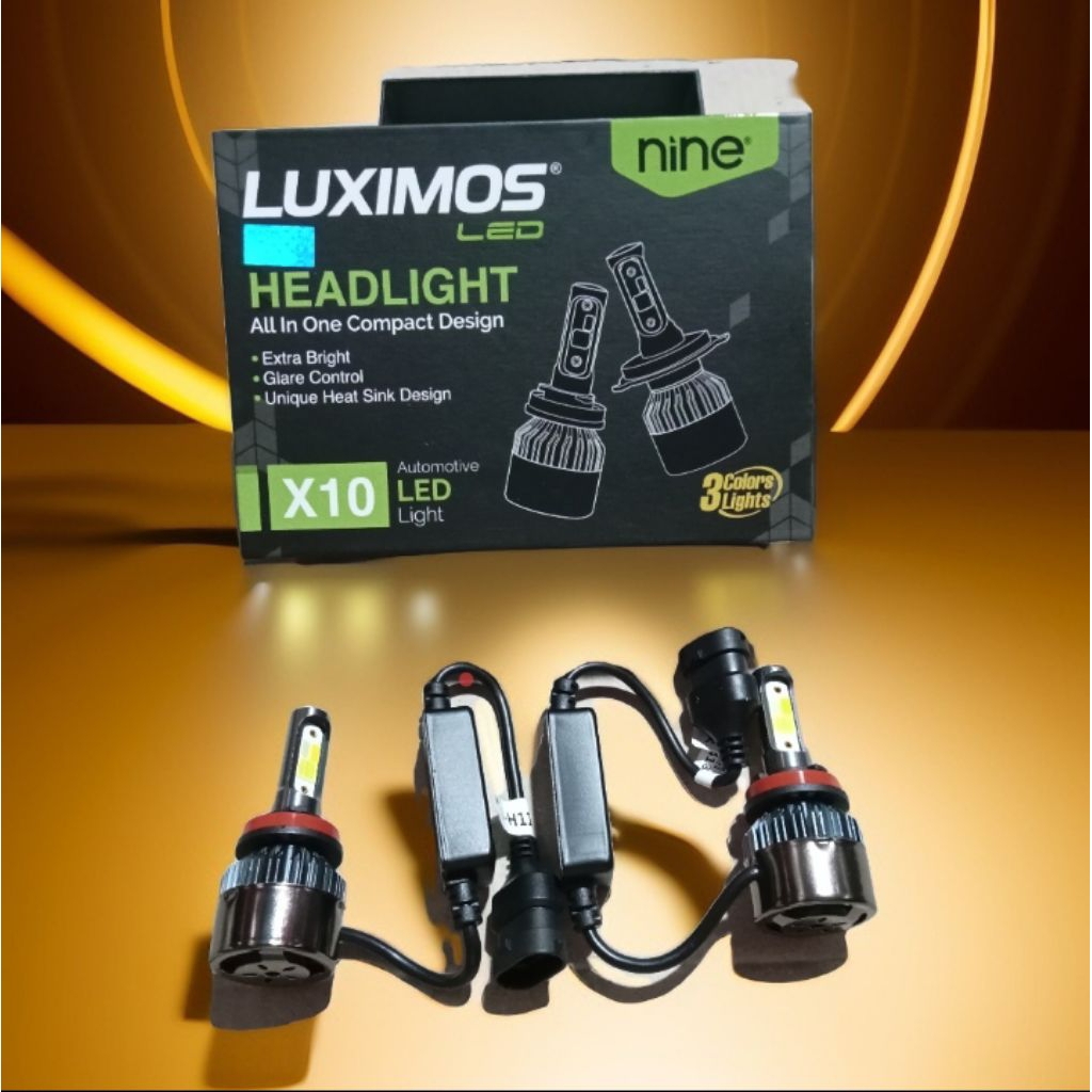 Luximos Lampu Utama Foglamp Mobil led h11 3warna