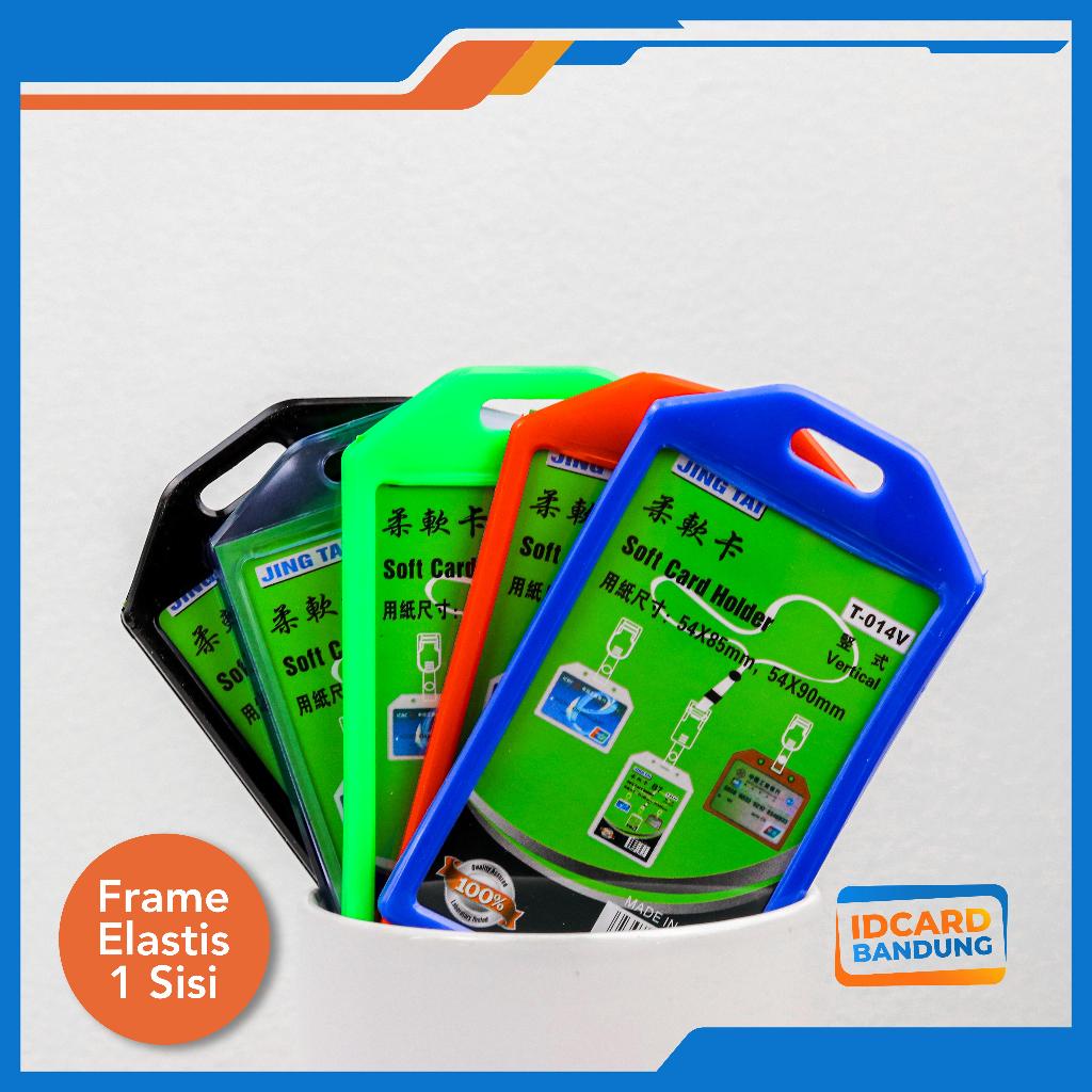 

Frame Casing Tempat ID Card Holder ELASTIS warna Potrait 1 SLOT KARTU T014