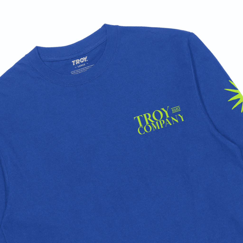 Troy Company Longsleeve Tshirt Royal Blue Sea Symphony - Kaos Lengan Panjang Biru Benhur LS 3159