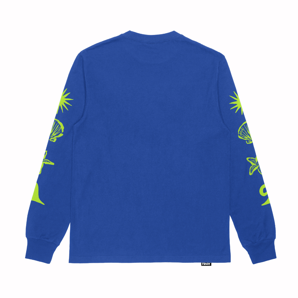 Troy Company Longsleeve Tshirt Royal Blue Sea Symphony - Kaos Lengan Panjang Biru Benhur LS 3159