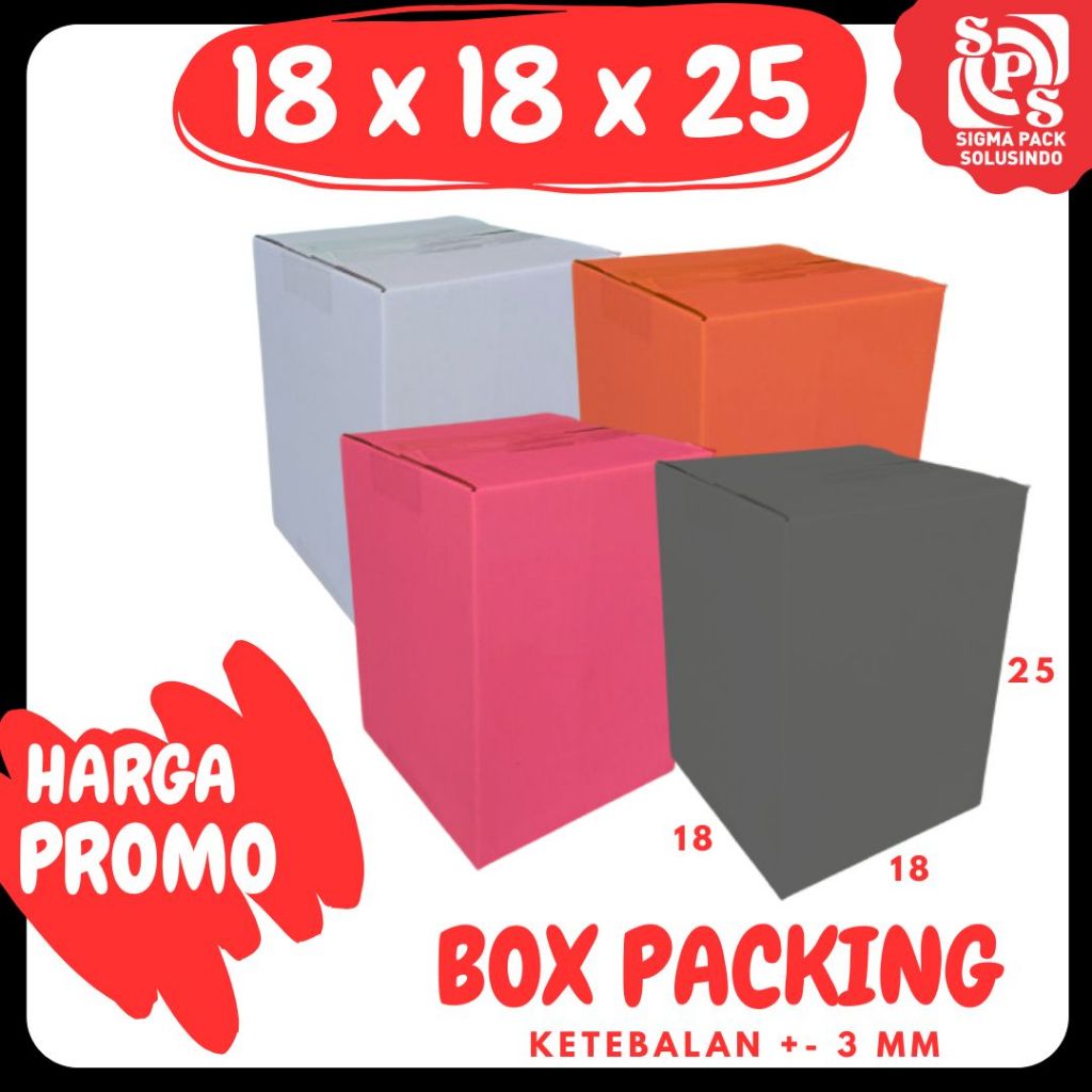 

Kardus 18x18x25 Box Packing Karton Dus Jamu Kotak Olshop Kemasan Souvenir Sparepart Madu Mainan Zigma Shop