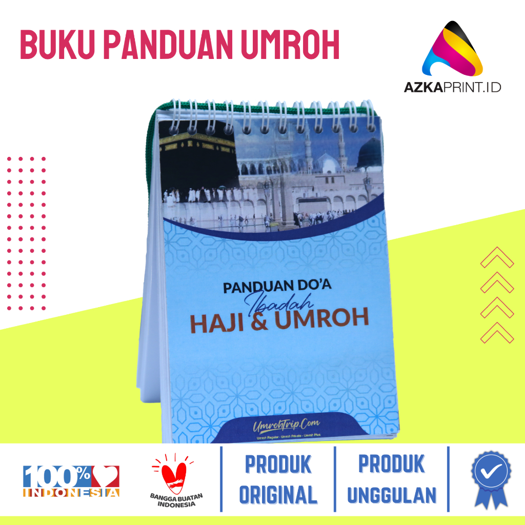

Cetak Buku Panduan Doa & Zikir Umrah – Ukuran A6 – Jilid Spiral