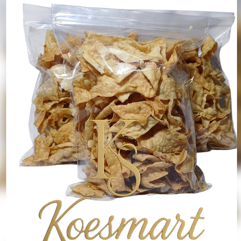 

Snack Pangsit Goreng Renyah 250gr – Cemilan Kering Gurih Jadul Favorit | koesmart
