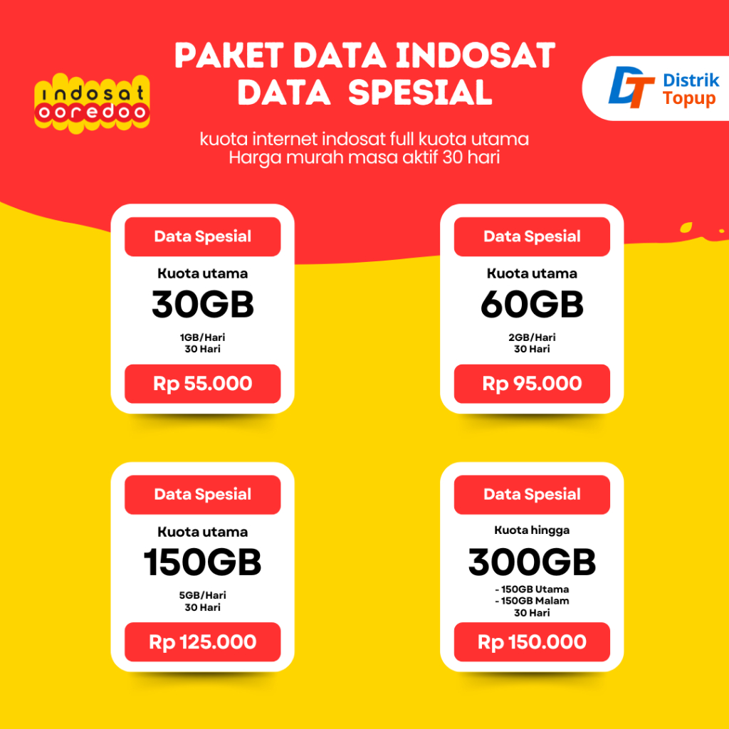 Promo Paket data indosat Spesial Murah