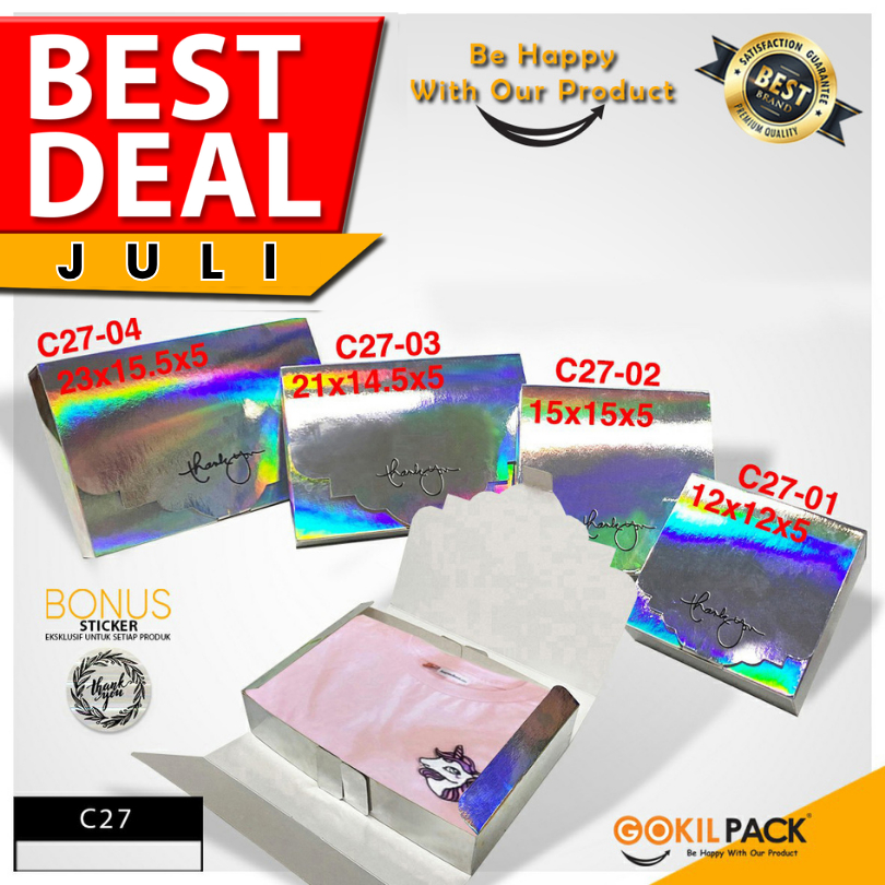 

Kotak Hologram|Souvenir|Kado|Kue|Cake|Serbaguna|Dus|Box|Packaging|C27
