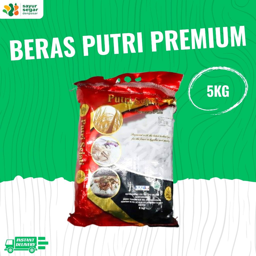 

Beras Putri Premium 5 kg - Sayur Segar Denpasar
