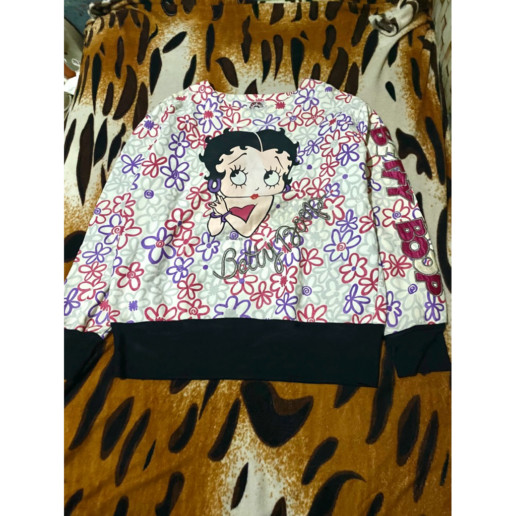vintage y2k betty boop aop switer