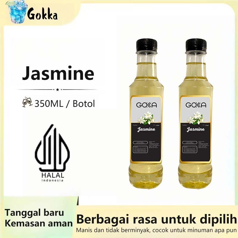 

GOKKA Sirup Minuman Rasa Jasmine 350ml Syrup / Sirup Jasmine Sertifikasi Halal