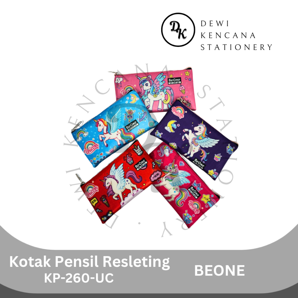 

Beone Kotak Pensil Resleting KP-260-UC Unicorn