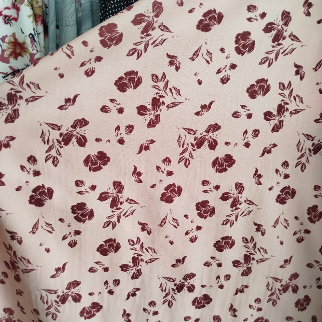 Bahan Wolfis Motif - Kain Wolfis Import - Bahan Wolfis - Kain Wolfis - Kain Meteran - Bahan Eceran -