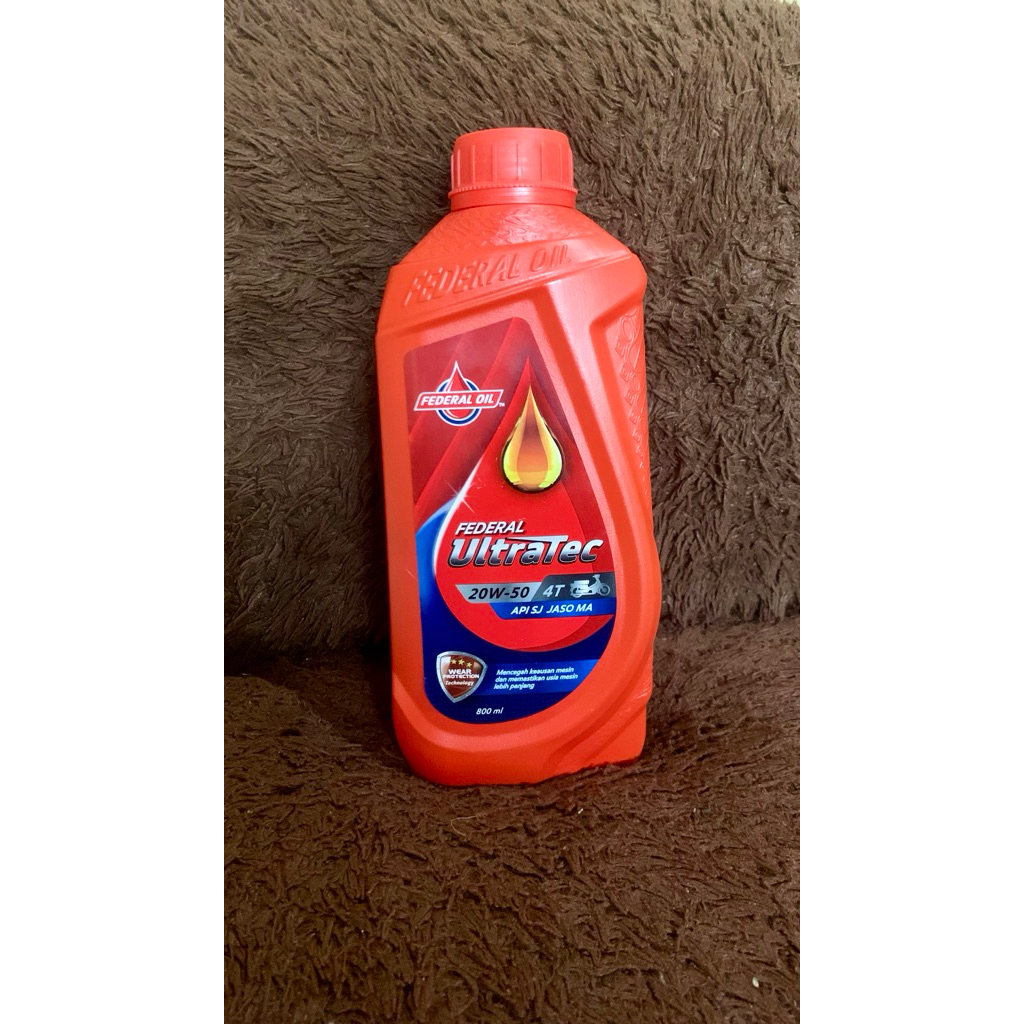 Oli federal ultratec 800 ml 20W-50 4T Dijamin 100% Ori(Asli)