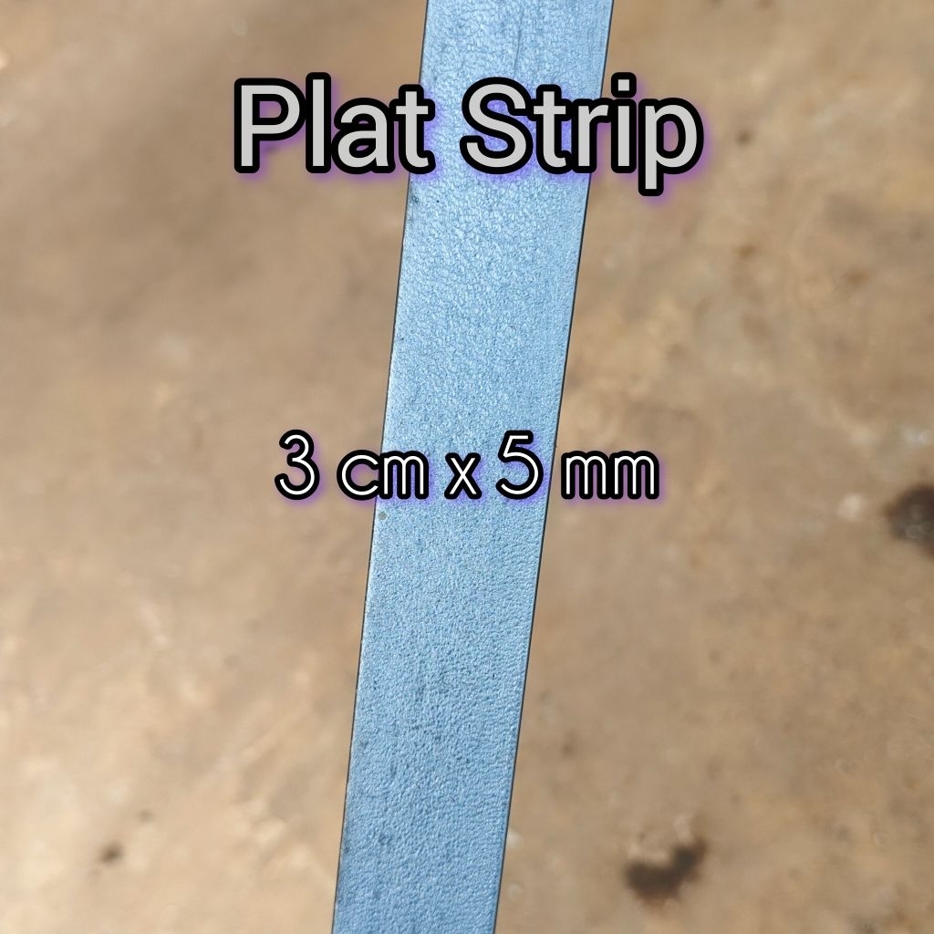Plat Strip besi 3 cm x 5 mm panjang custom