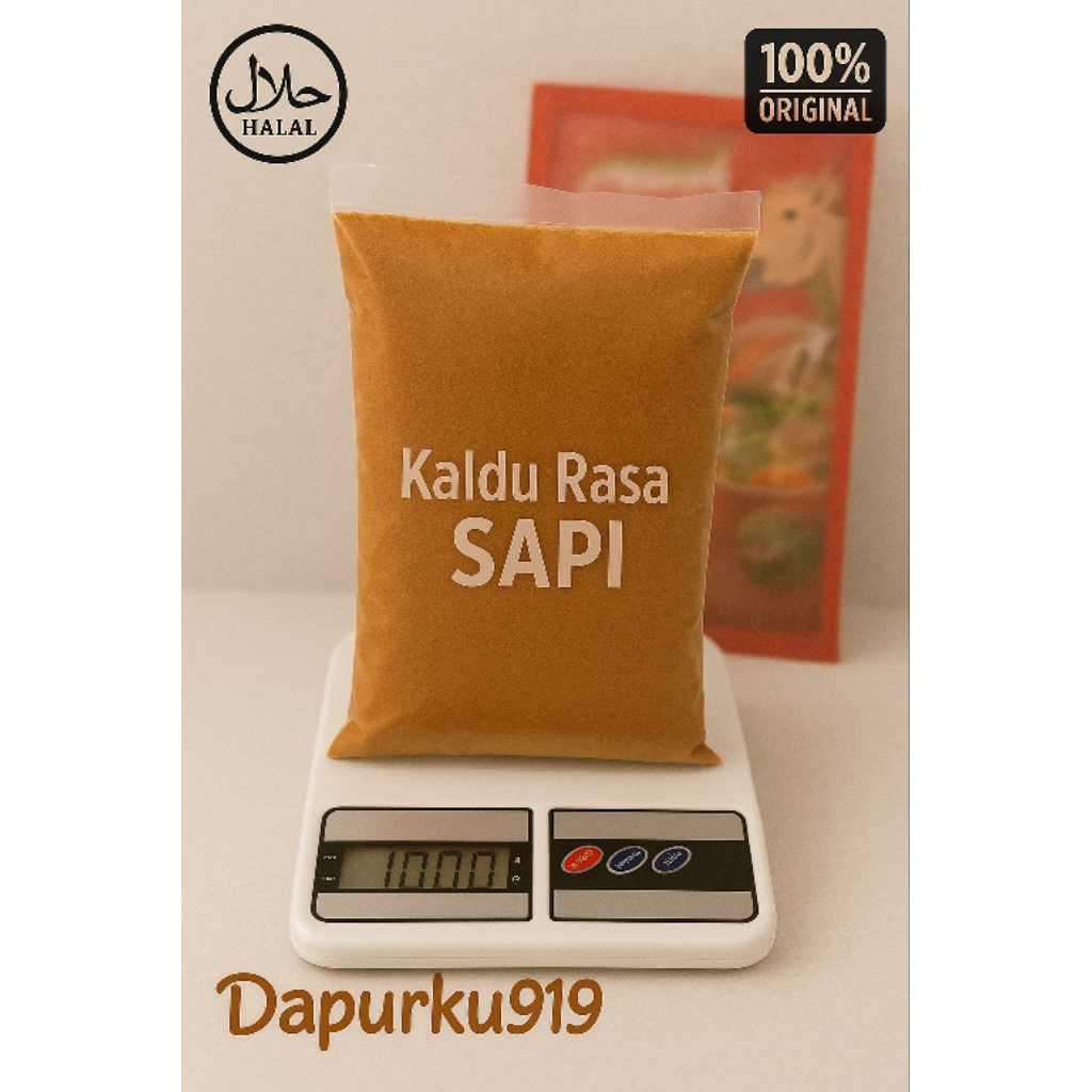 

Kaldu Bumbu Penyedap Rasa Sapi Gurih & Lezat - Serbaguna untuk Semua Masakan - HALAL - Kemasan 100grPenyedap Rasa Serbaguna | Bumbu Dapur Praktis | HALAL & Original | Cocok untuk Masakan Sehari-hari