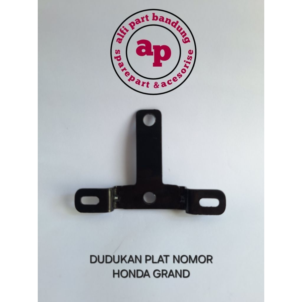 DUDUKAN PLAT NOMOR DEPAN HONDA GRAND HITAM