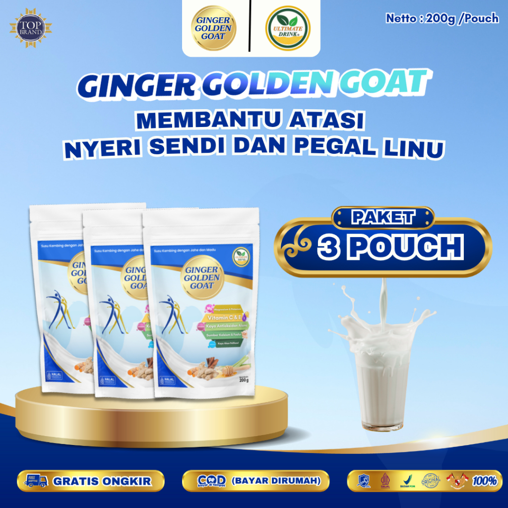 

Ultimate Drink - Ginger Golden Goat Susu Kambing Nyeri Sendi 3 Pouch