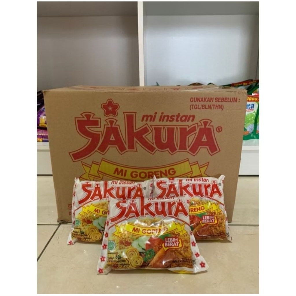 

SAKURA MIE INSTAN 1 DUS MIE GORENG 50 gram ISI 40 BUNGKUS