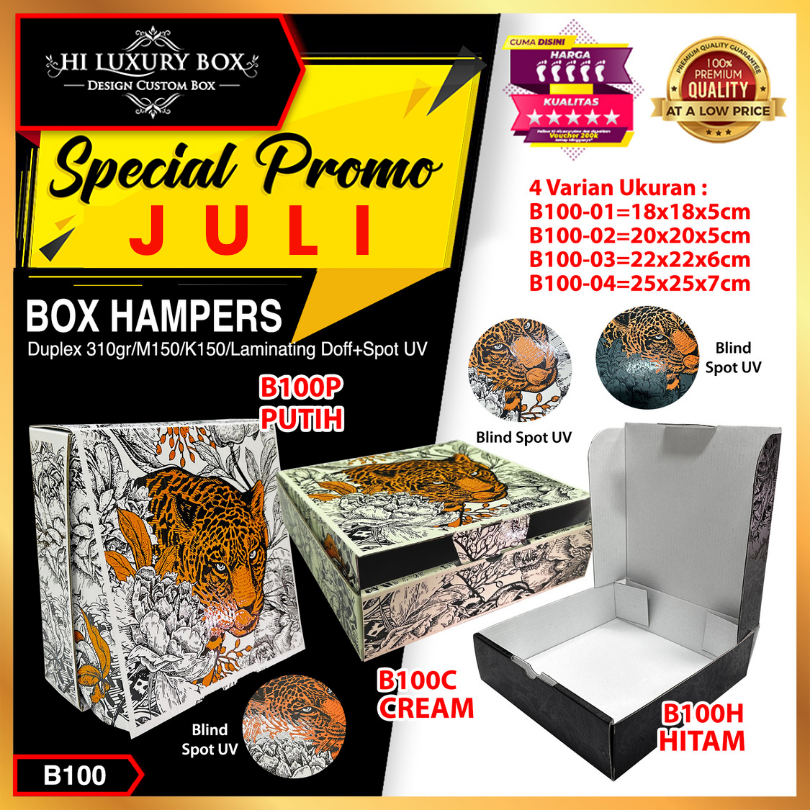 

Kotak kado/ Dus Packaging baju/ Box spot uv leopard /B100