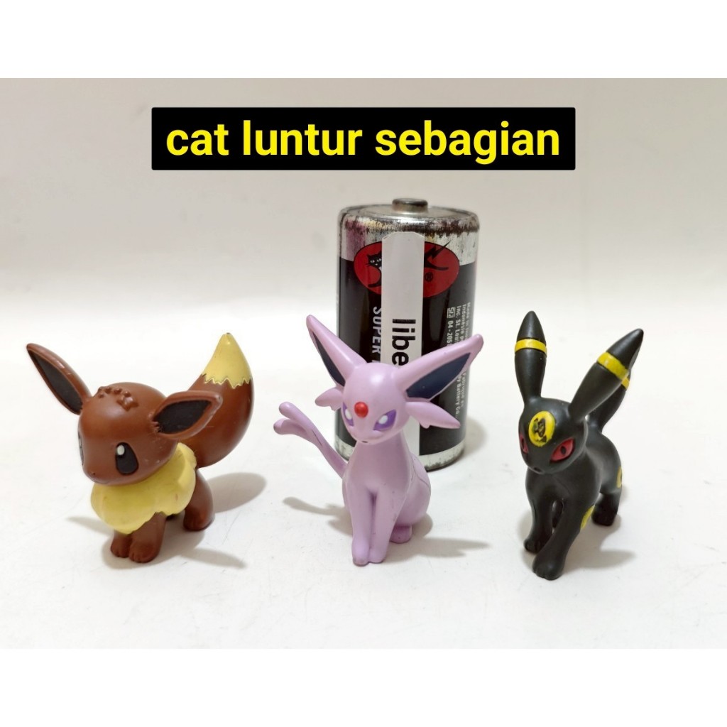 Set nintendo pokemon moncolle eevee espeon umbreon eeveelution figure playset