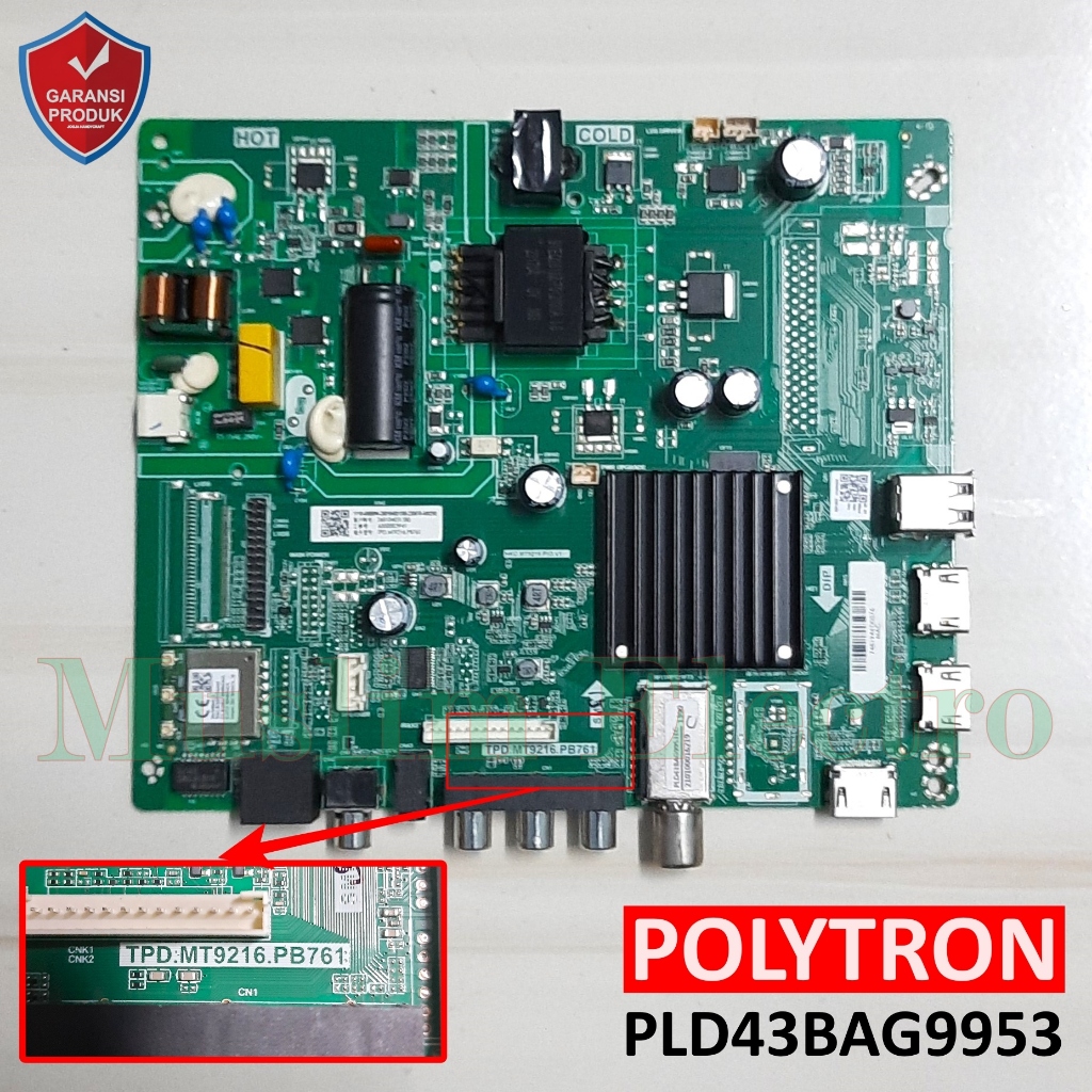 Mainboard LED TV Polytron PLD43BAG9953 43BAG9953
