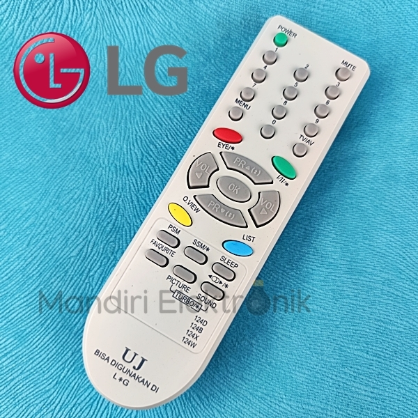 Remot TV Tabung LG Slim Flat 124D - Remote TV LG Tabung