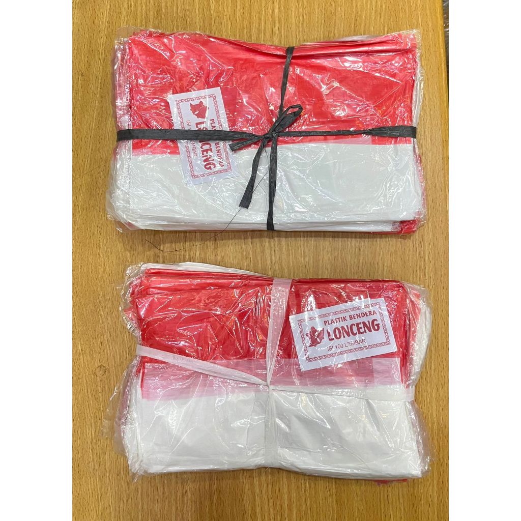 GROSIR Bendera Merah Putih Plastik  / Bendera Hiasan Kemerdekaan RI/ Dirgahayu RI