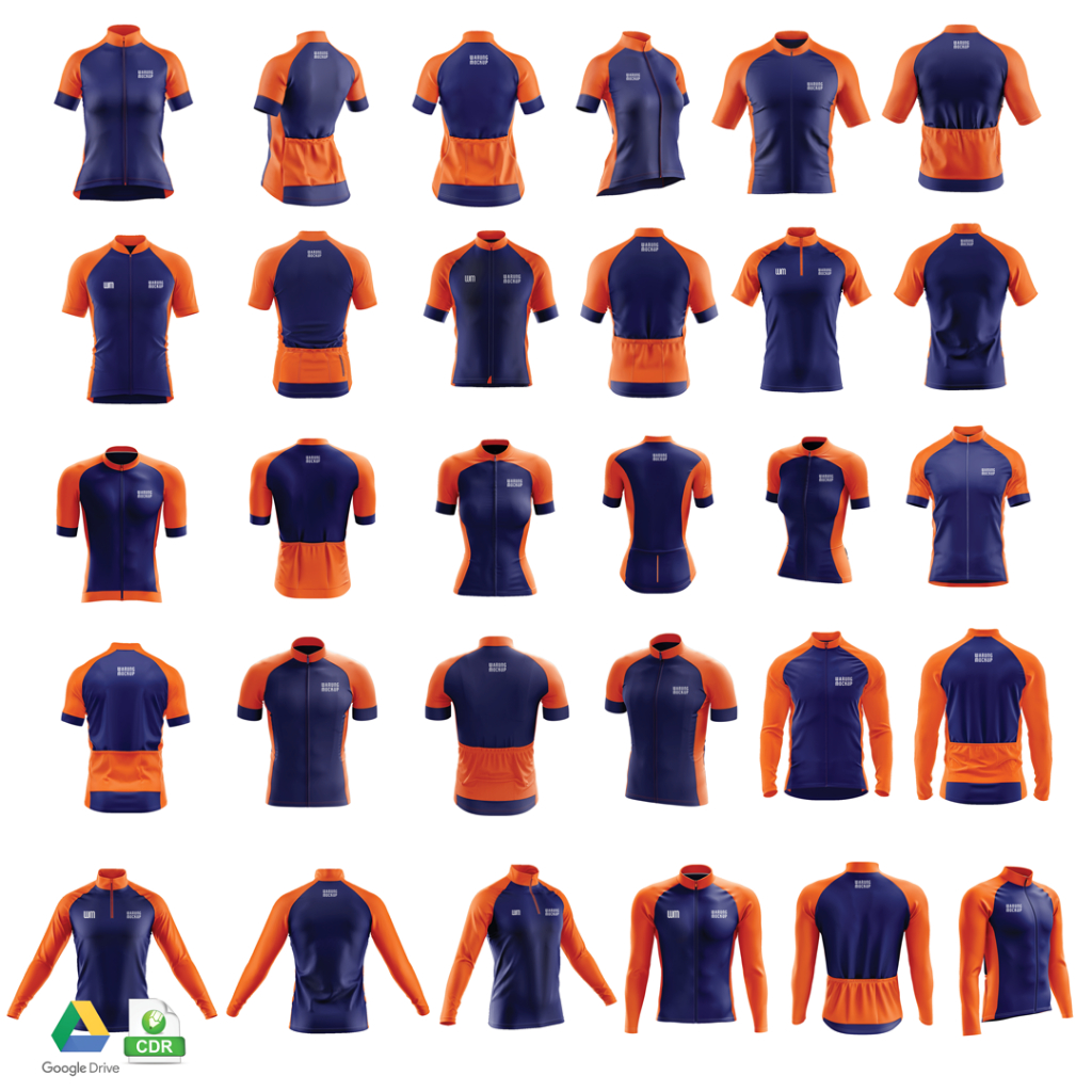 MOCKUP JERSEY SEPEDA - COREL DRAW