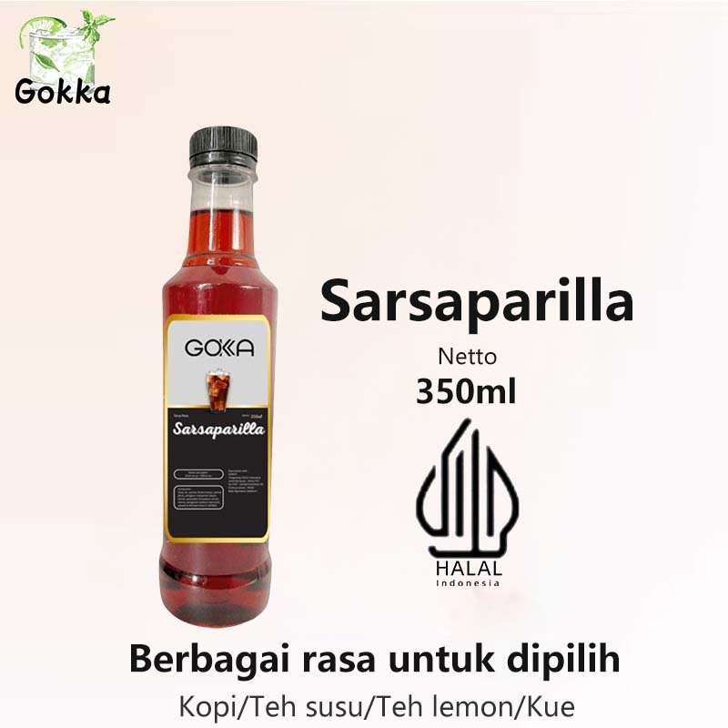 

Gokka Sarsaparilla Sirup 350ml - Delicious Sarsaparilla Flavor Syrup / Sirup Sarsaparilla