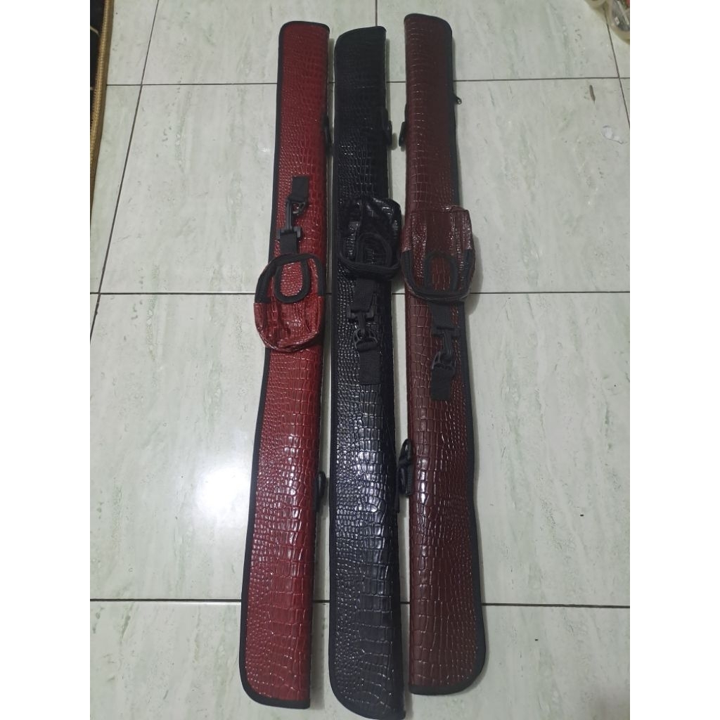 Tas joran single kulit biawak 100cm ( tas pancing )