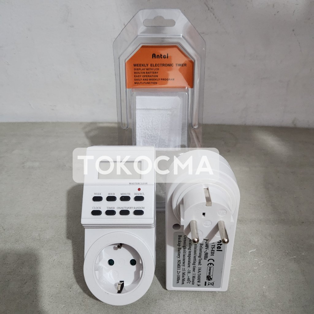 Timer Switch Digital/Stop Kontak Digital/Progamme Timer 24Hours Antel