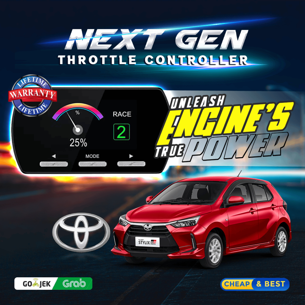 9 DRIVE TOYOTA NEW AGYA STYLIX PIGGYBACK NEXT GEN THROTTLE CONTROLLER REMAP