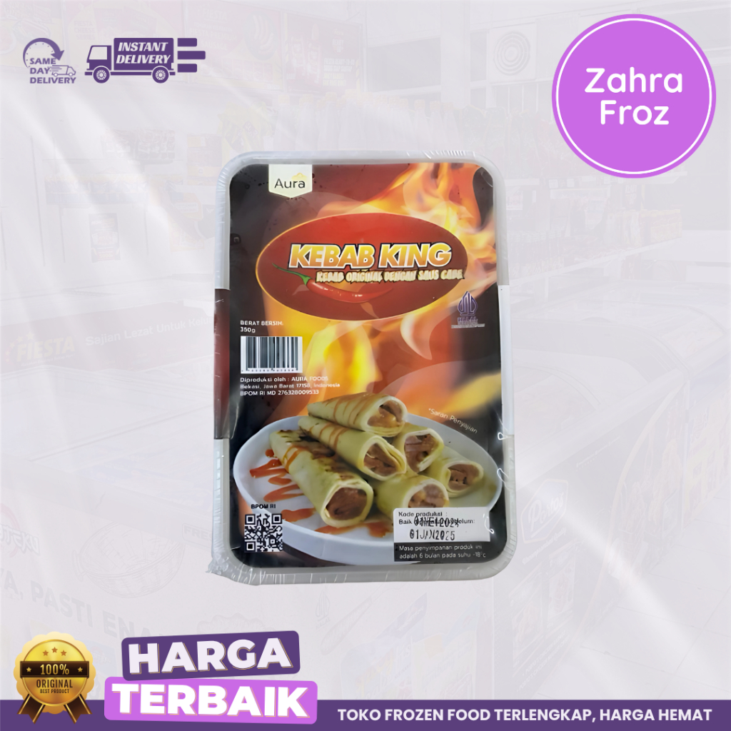 

KEBAB KING MINI PEDAS 350 GR