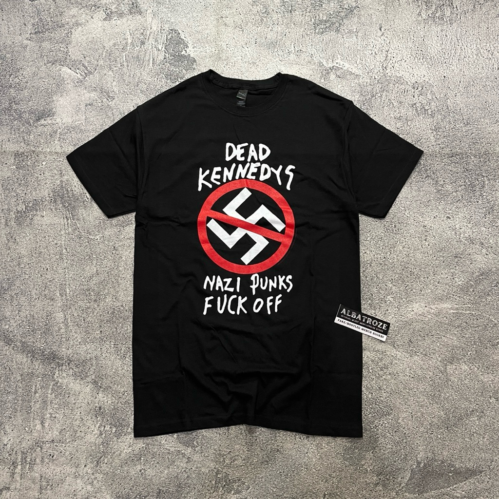 T-SHIRT / KAOS BAND OFFICIAL DEAD KENNEDYS - NAZI PUNKS FUCK OFF