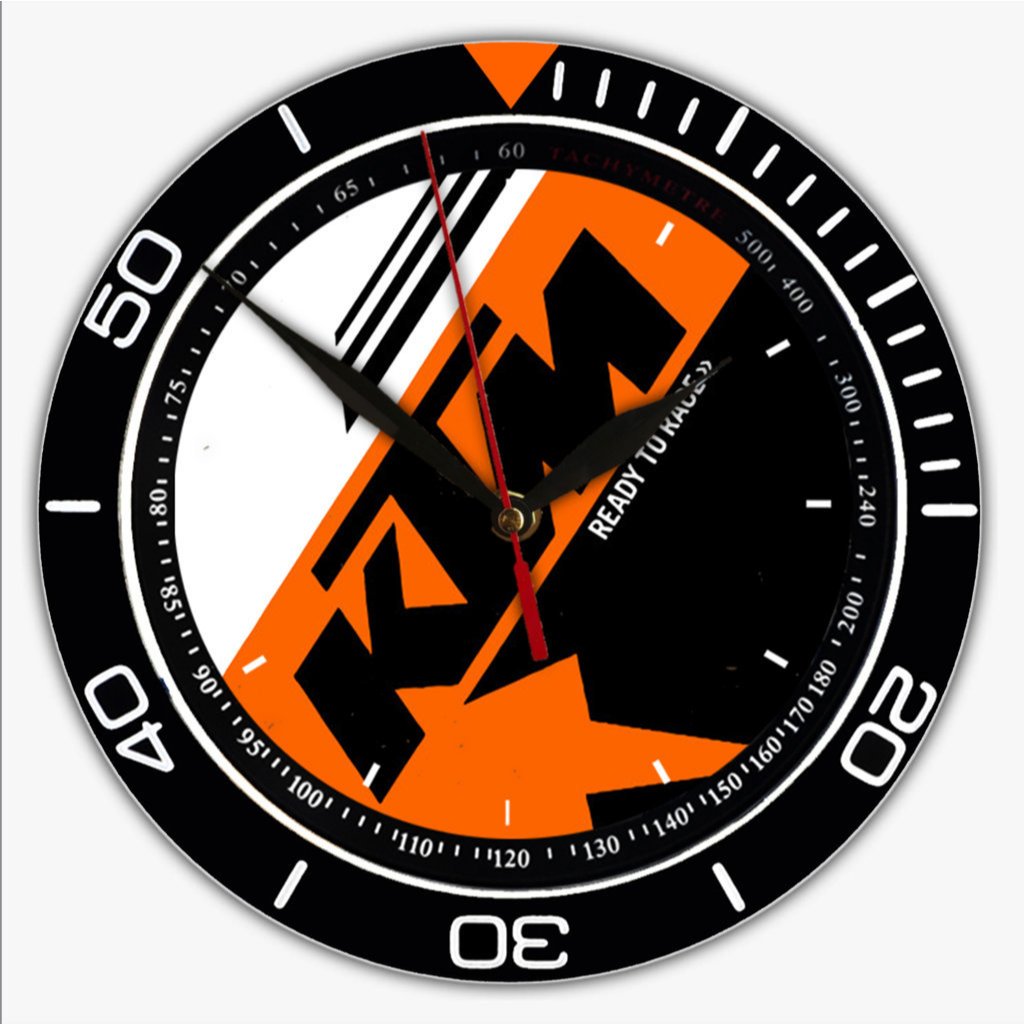 Jam Dinding KTM Aesthetic Ruang Tamu Kayu PVC