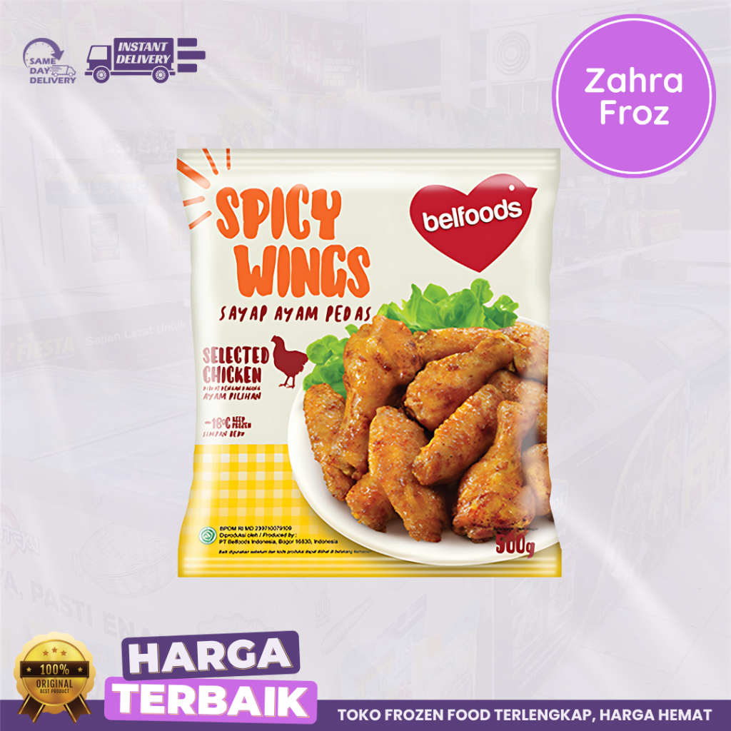 BELFOODS SPICY WINGS 500 GR