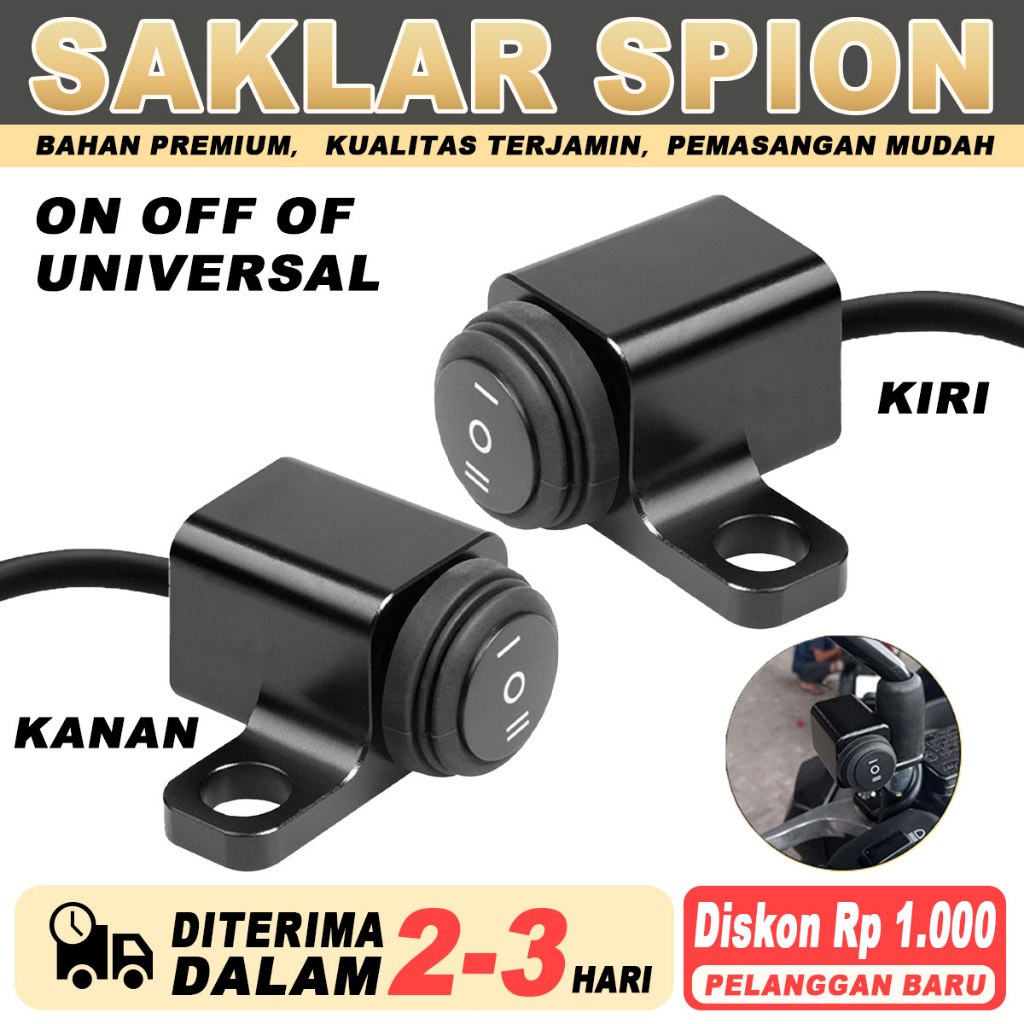 Saklar On Off Kiri Universal Saklar Kiri On Off 3 Fungsi Saklar Tombol Kotak On Off Bahan Besi Unive