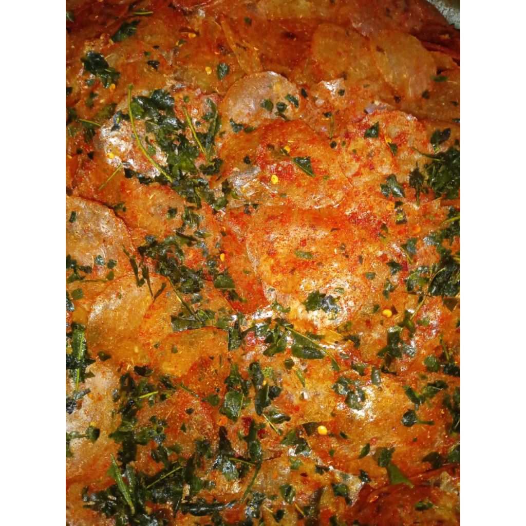 

Kripca kripik kaca extra pedas daun jeruk dan original daun jeruk 1kg