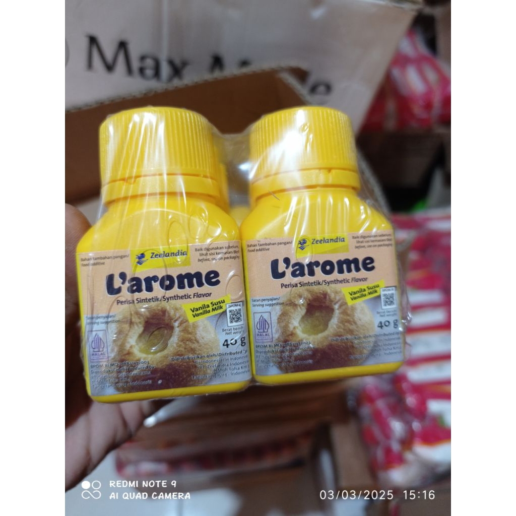 

Larome Vanilla susu sebagai tambahan pada pembuatan roti dan aneka kue kering