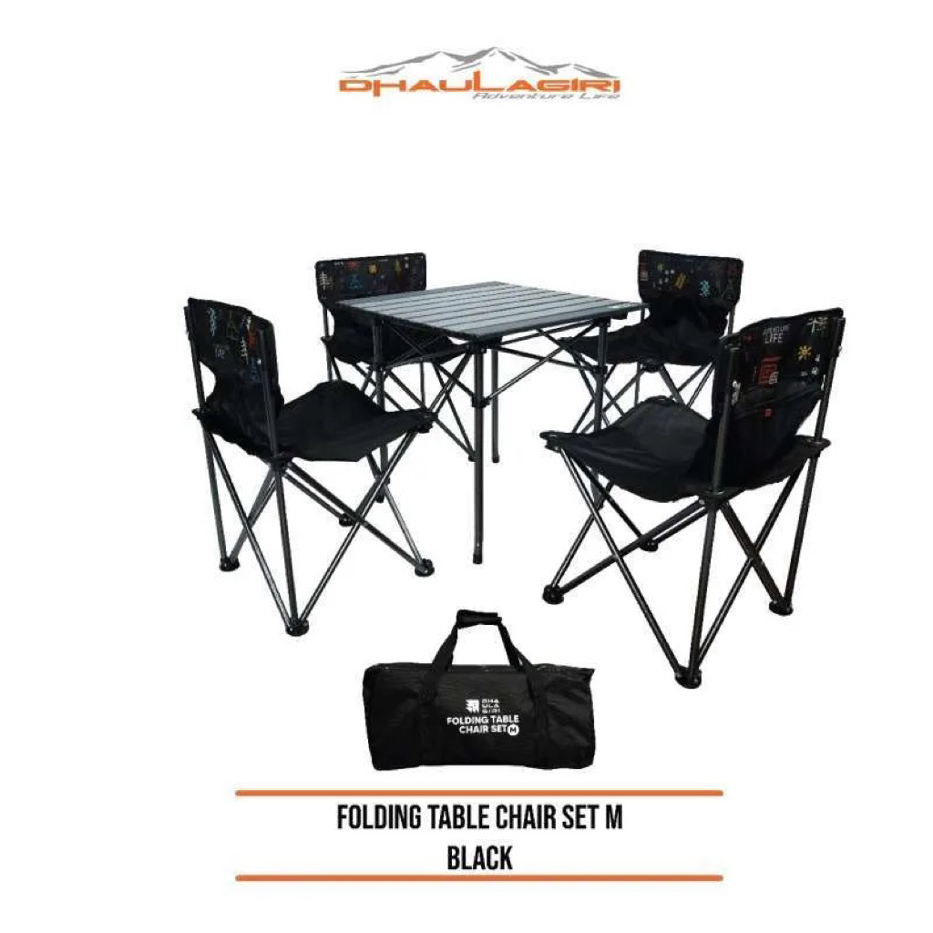 Dhaulagiri Folding Table Chair Set Meja dan Kursi Camping