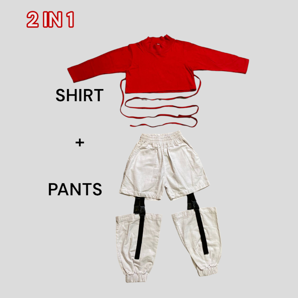 LOUYI Baju Dance Anak Perempuan Setelan Karnaval Agustus Style Korea 3-14 Tahun LITTLE ROOM KIDS