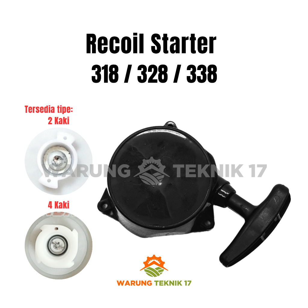 Recoil Starter 328 / 318 / 338 2 Kaki / 4 Kaki Selahan Recoil Stater Engkol Mesin Potong Rumput