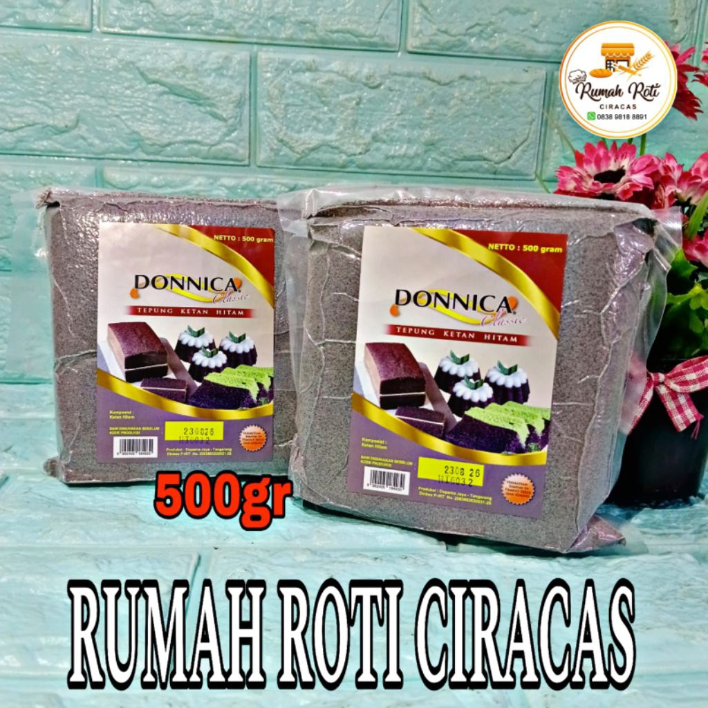 

TEPUNG KETAN HITAM DONNICA 500GR CAKE KUE BASAH GR PREMIUM DONICA TKH BLACK GLUTINOUS RICE FLOUR