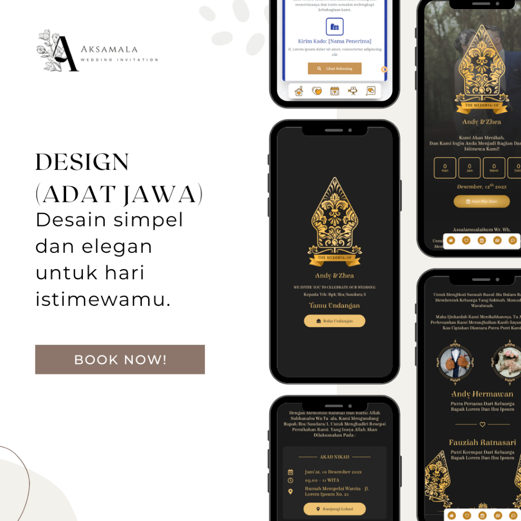 Undangan Digital | Undangan Digital Pernikahan Website | Undangan Website Simple, Elegan, dan Aesthe