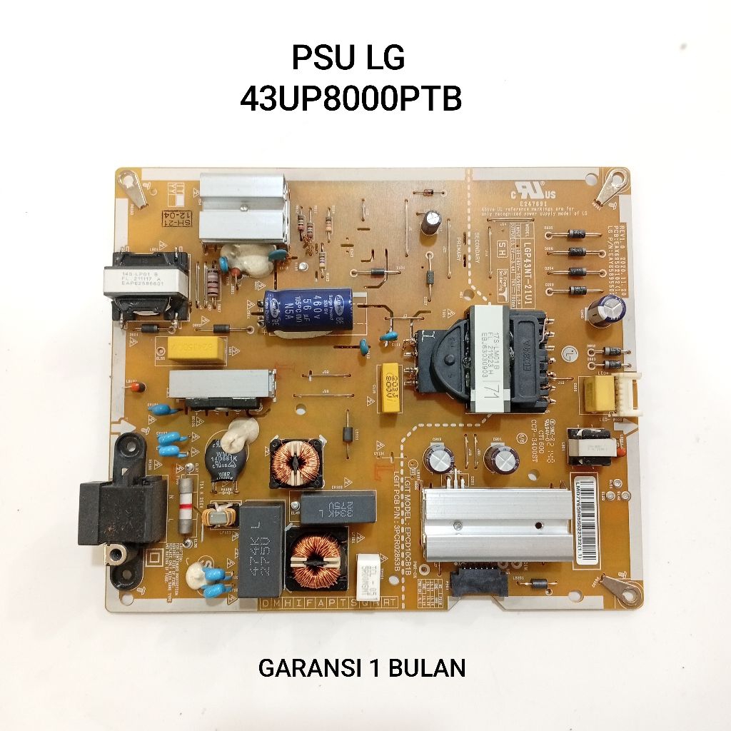 POWER SUPPLY TV LG 43UP8000PTB - PSU - REGULATOR - MESIN TV LED LG