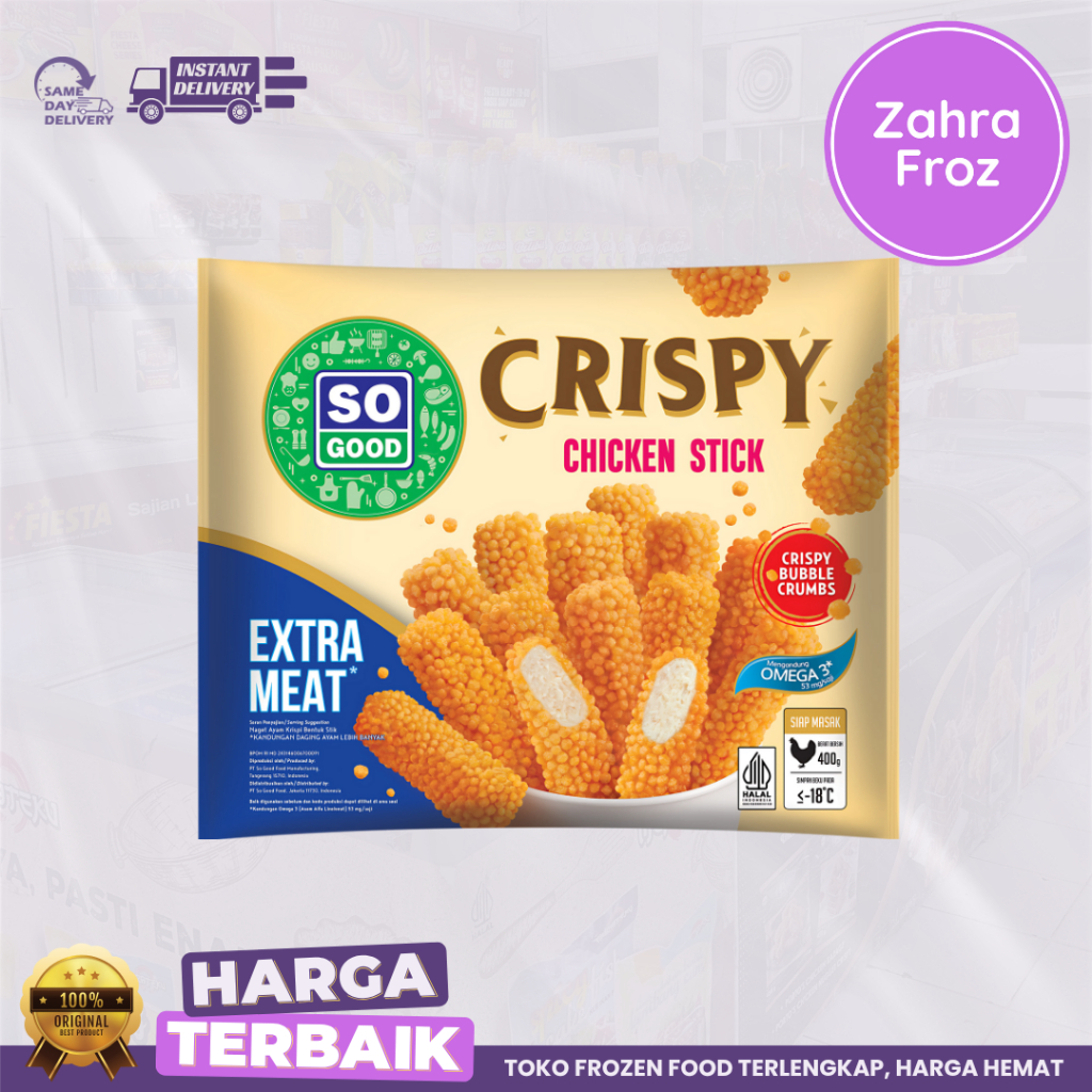 

SO GOOD CHICKEN STICK CRISPY 400 GR