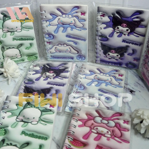 

Notebook A7 Buku Tulis Anak Ring Motif Sanrio Lucu