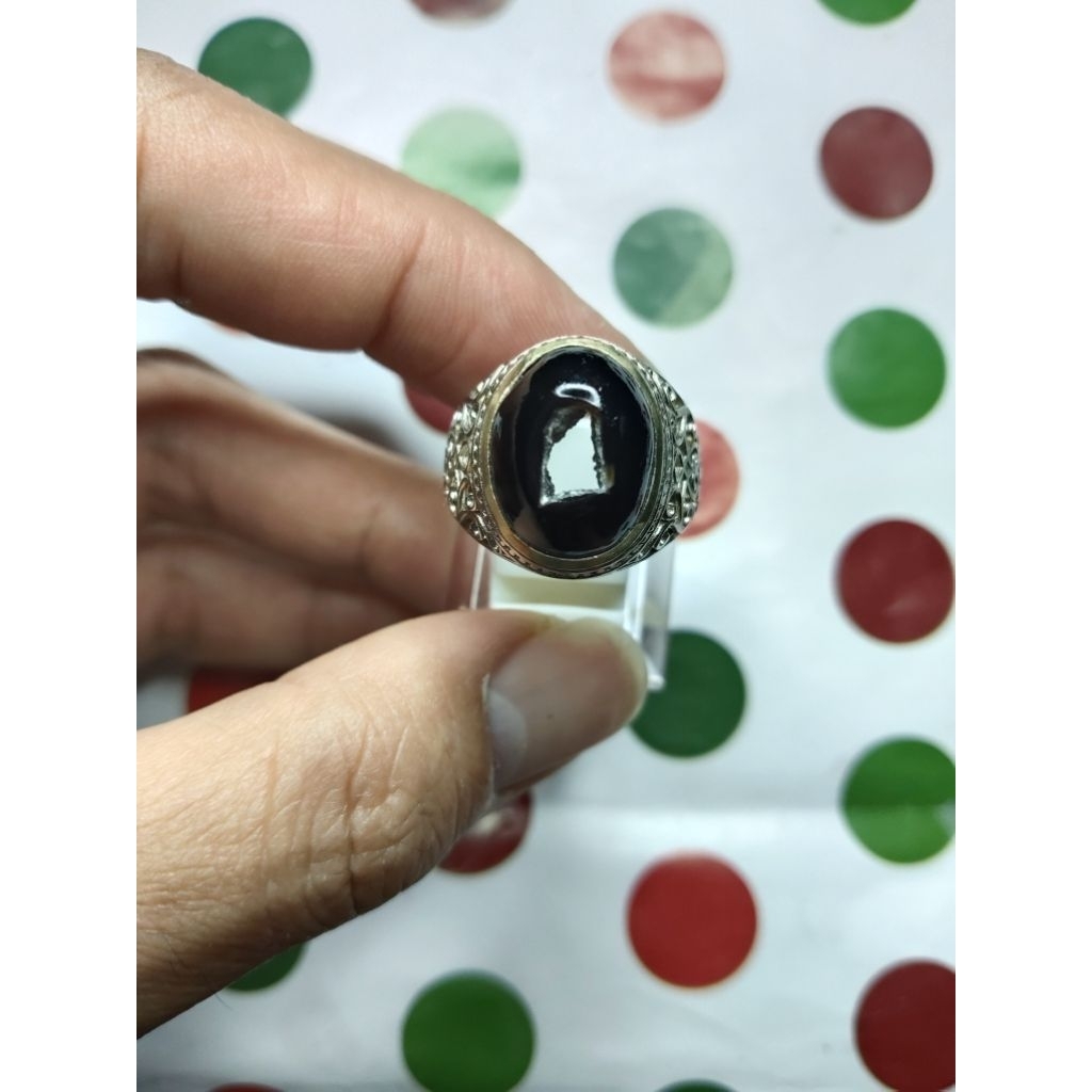 BATU AKIK YAMAN WULUNG MOTIF COMBONG KRISTAL