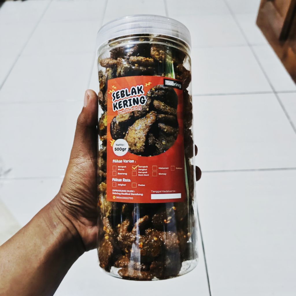 Seblak Kering Bumbu Kacang Kerupuk Jengkol