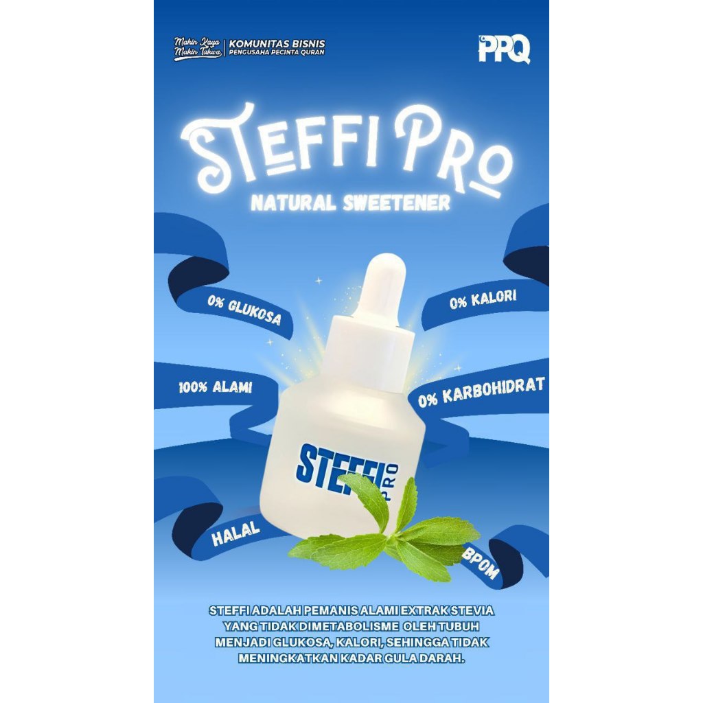 

STEFFI PRO - 300x Manis Alami Daun Stevia 100%